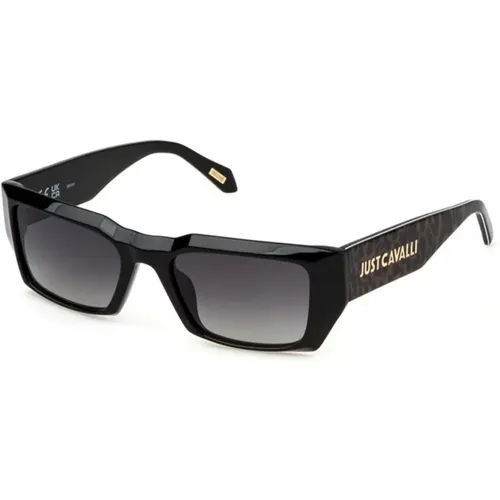 Schwarze Rauchverlauf-Sonnenbrille , unisex, Größe: 55 MM - Just Cavalli - Modalova