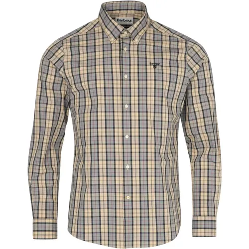 Tartan Moray Maßgeschneidertes Hemd , Herren, Größe: XL - Barbour - Modalova