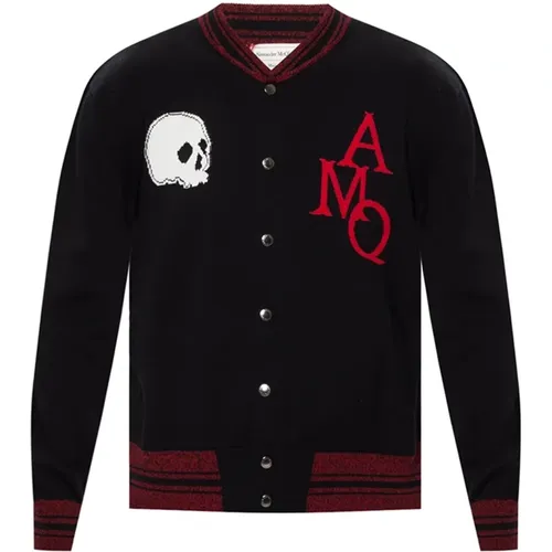 Cotton Sweater with Long Sleeves , male, Sizes: L, S - alexander mcqueen - Modalova