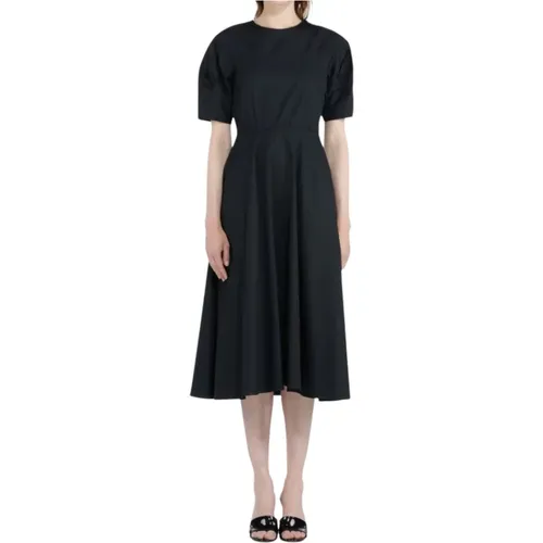 Short Sleeve Dress Round Neck Button Back , female, Sizes: L, XL - N21 - Modalova