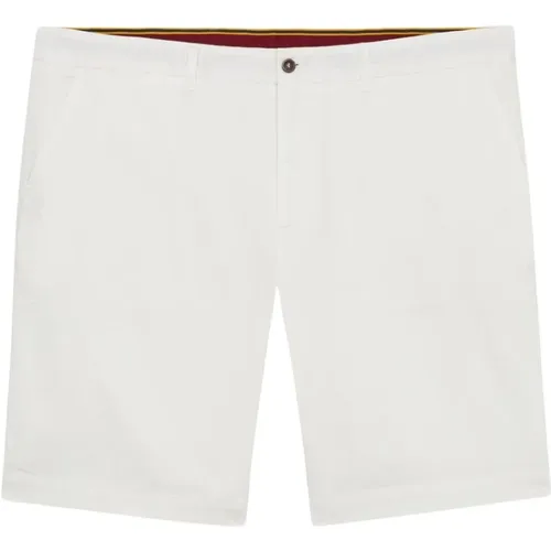 Weiße Baumwoll-Chino-Shorts , Herren, Größe: W33 - Brooks Brothers - Modalova