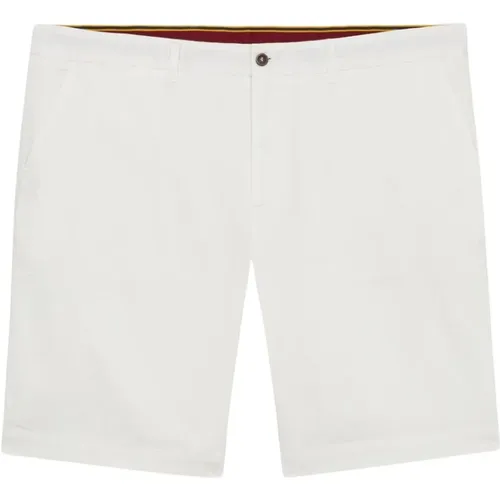 Weiße Baumwoll-Chino-Shorts , Herren, Größe: W44 - Brooks Brothers - Modalova