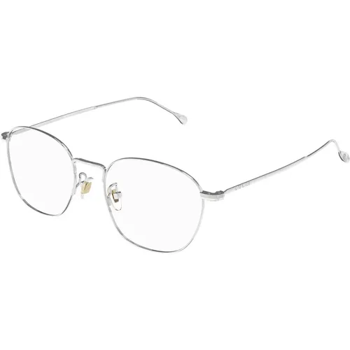 Silver Eyewear Frames , unisex, Sizes: 54 MM - Gucci - Modalova