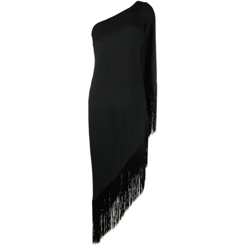 Asymmetric Fringed Dress , female, Sizes: 2XS - Taller Marmo - Modalova