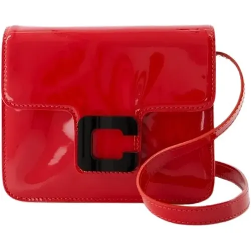 Rote Crossbody Tasche aus Lackleder - Carel - Modalova
