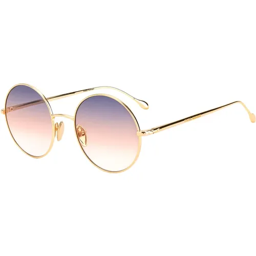 Rose Gold/Blue Pink Shaded Sonnenbrille,Schwarze Gold Sonnenbrille - Isabel marant - Modalova