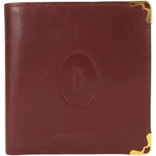 Pre-owned Leather wallets , female, Sizes: ONE SIZE - Cartier Vintage - Modalova