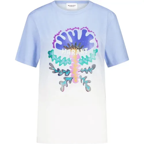 T-Shirt mit Print , Herren, Größe: XS - Isabel marant - Modalova