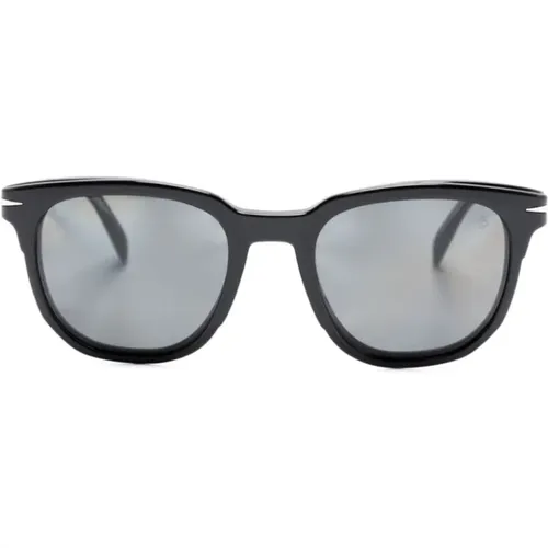 Schwarze Sonnenbrille für den täglichen Gebrauch , Herren, Größe: 51 MM - Eyewear by David Beckham - Modalova