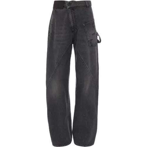 Grey Twisted Workwear Jeans , male, Sizes: W32, W34 - JW Anderson - Modalova
