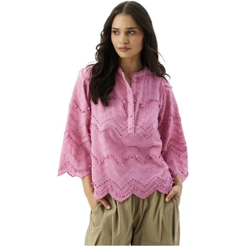 Luna Blouse Embroidered Feminine , female, Sizes: XL, 2XL, L, M, S - IN Front - Modalova