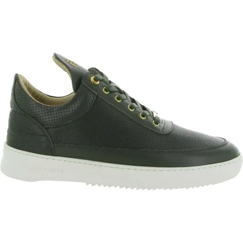 Grüne Low Top Jet Runner Schuhe , Herren, Größe: 45 EU - Filling Pieces - Modalova