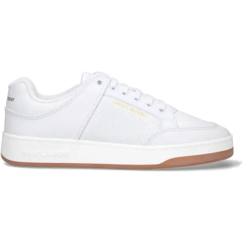 Leather Sneakers Ss22 , male, Sizes: 7 1/2 UK - Saint Laurent - Modalova