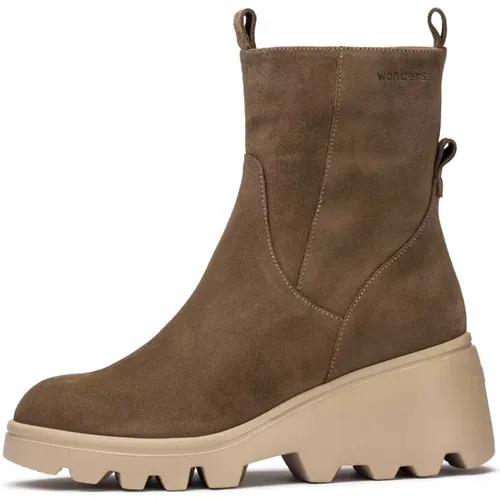 Stiefeletten Leeds Braun, Farbe: Braun , Damen, Größe: 35 EU - Wonders - Modalova