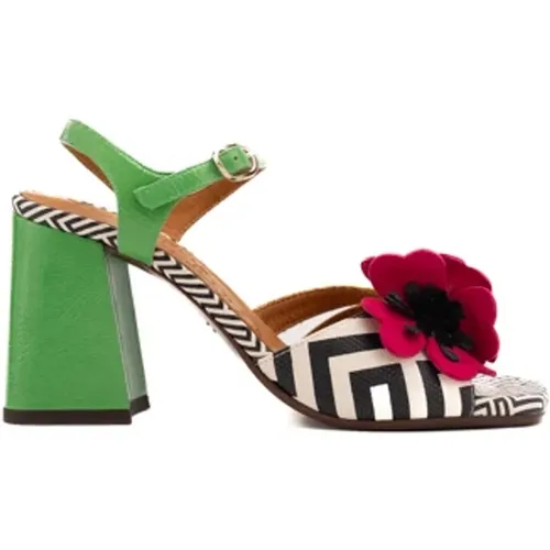 Floral Leather Sandals , female, Sizes: 2 UK - Chie Mihara - Modalova