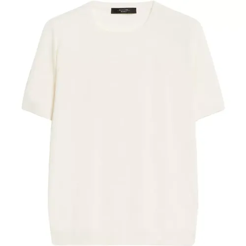 Seidenmischung Crewneck T-Shirt - Max Mara Weekend - Modalova