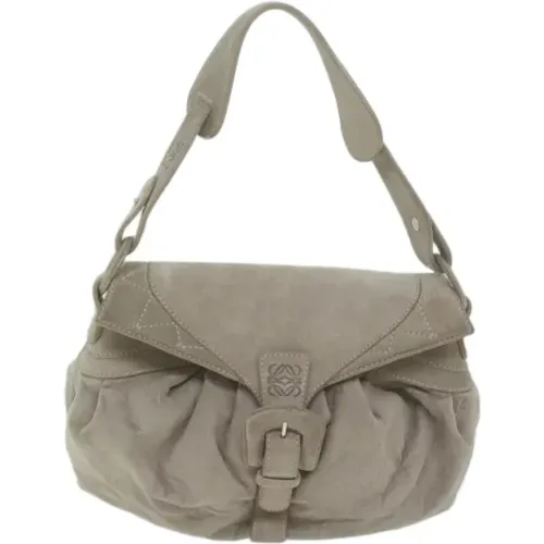 Pre-owned Suede shoulder-bags , female, Sizes: ONE SIZE - Loewe Pre-owned - Modalova