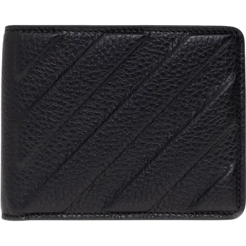 Leather wallet , male, Sizes: ONE SIZE - Off White - Modalova