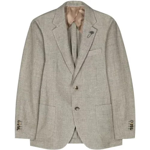 Taupe Jackets Ss24 , male, Sizes: 2XL - Lardini - Modalova