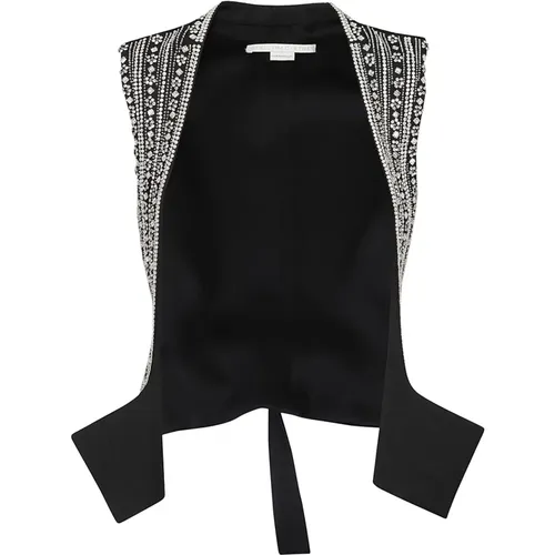 Women's Clothing Waistcoats Black Ss24 , female, Sizes: 3XS - Stella Mccartney - Modalova
