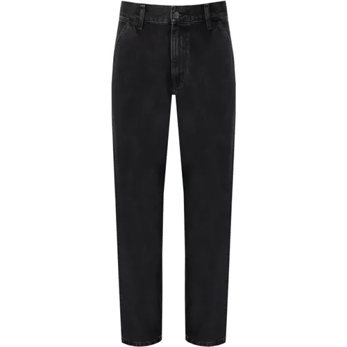 Schwarze Stone Washed Jeans , Herren, Größe: W31 - Carhartt WIP - Modalova