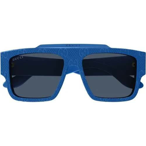LetteringLarge Sonnenbrille,Quadratische Sonnenbrille Gg1460S 008 - Gucci - Modalova