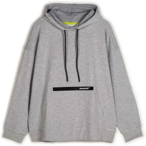 Streetwear Oversized Hoodie Grau , Herren, Größe: XL - Munich - Modalova