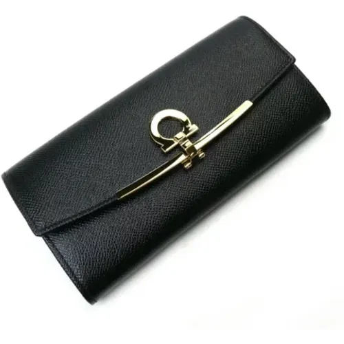 Pre-owned Leather wallets , female, Sizes: ONE SIZE - Salvatore Ferragamo Pre-owned - Modalova