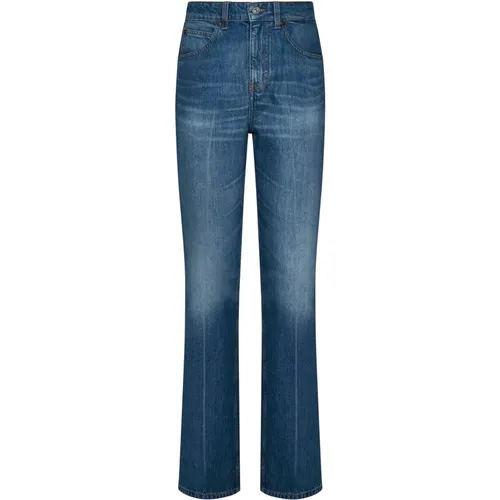 Blaue High-Waist-Jeans Vintage-Waschung - Victoria Beckham - Modalova