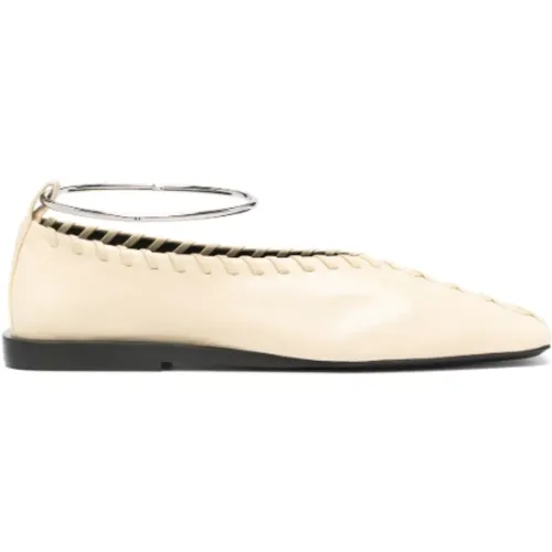 Ballerina Flats , female, Sizes: 5 UK, 6 UK, 3 UK - Jil Sander - Modalova