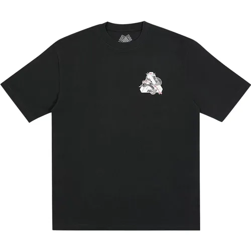 Limitierte Auflage Frisches T-Shirt Schwarz , Herren, Größe: L - Palace - Modalova