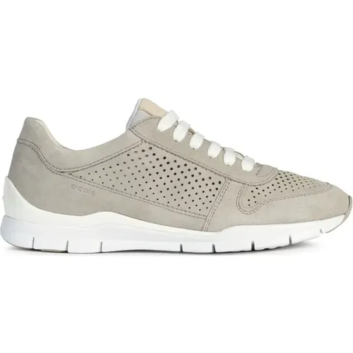 Grey Womens Sneakers , female, Sizes: 4 UK, 6 UK, 5 UK - Geox - Modalova