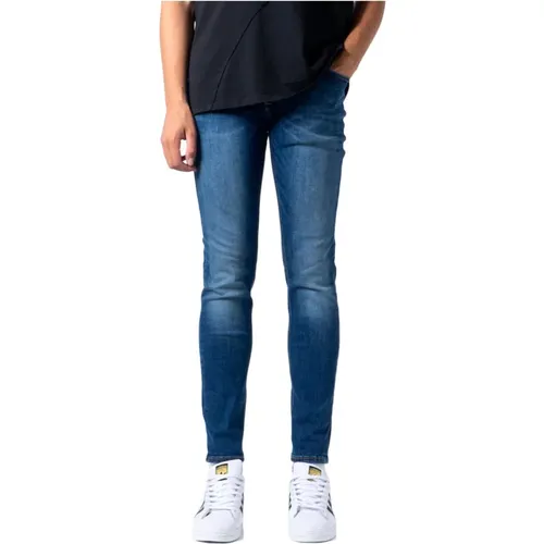 Klassische Blaue Slim-fit Jeans , Herren, Größe: W29 L30 - jack & jones - Modalova