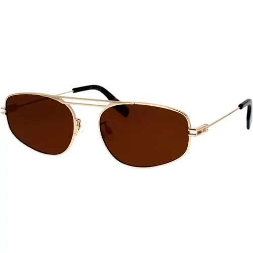 Geometric Metal Sunglasses , unisex, Sizes: 57 MM - alexander mcqueen - Modalova
