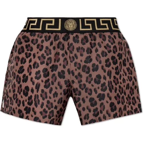 Badehose mit Logo Versace - Versace - Modalova