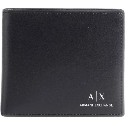 Logo-Print Wallet , male, Sizes: ONE SIZE - Armani Exchange - Modalova