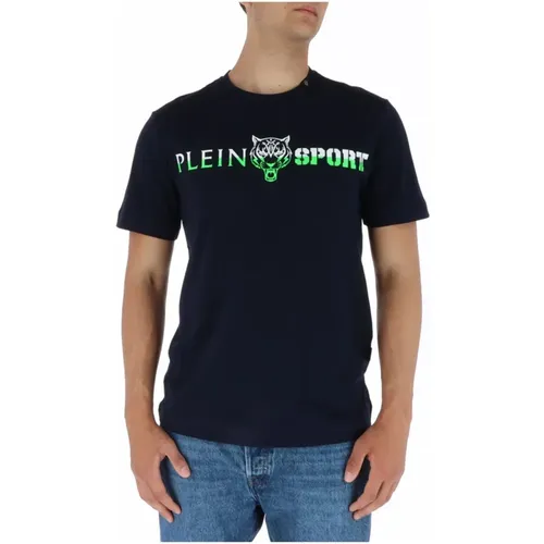 Print Short Sleeve T-Shirt , male, Sizes: M, 2XL, XL, L, S - Plein Sport - Modalova