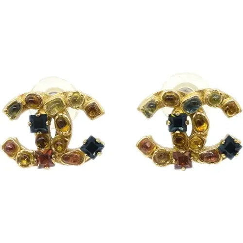 Pre-owned Metal earrings , female, Sizes: ONE SIZE - Chanel Vintage - Modalova