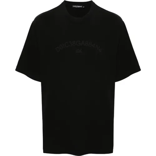 Logo-print T-shirt cotton , male, Sizes: L, S, 2XL, M, XL - Dolce & Gabbana - Modalova