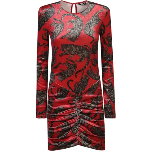 Rotes Kleid für Frauen Aw24 , Damen, Größe: 3XS - Just Cavalli - Modalova