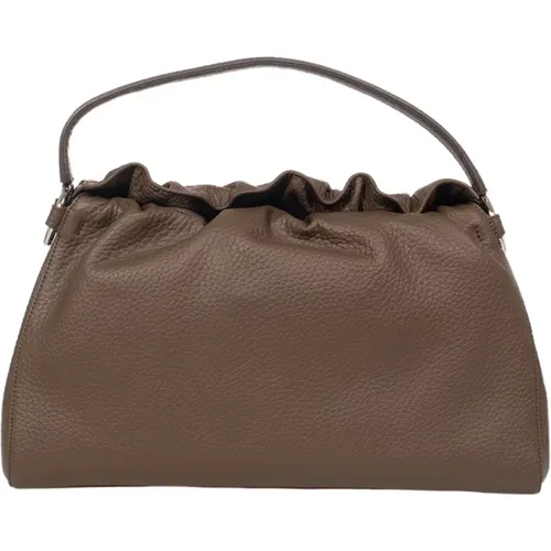 Puffy Leather Handbag with Adjustable Strap , female, Sizes: ONE SIZE - Orciani - Modalova