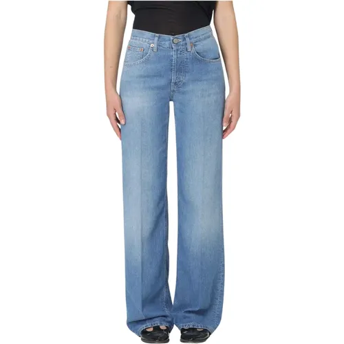 Wide Jeans , female, Sizes: W30, W27, W25, W29 - Dondup - Modalova