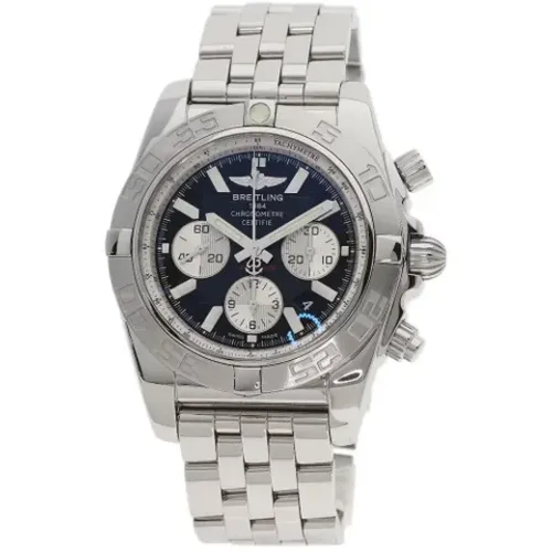 Pre-owned Stainless Steel watches , male, Sizes: ONE SIZE - Breitling Pre-owned - Modalova