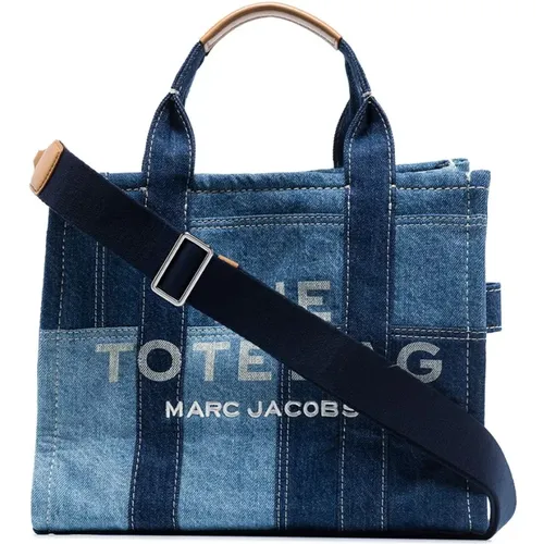 Denim Tote Bag Patchwork Design , female, Sizes: ONE SIZE - Marc Jacobs - Modalova