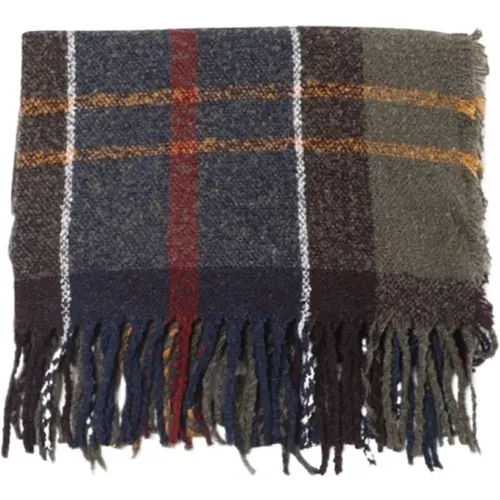 Tartan Boucle Schal Weicher Griff Fransen - Barbour - Modalova