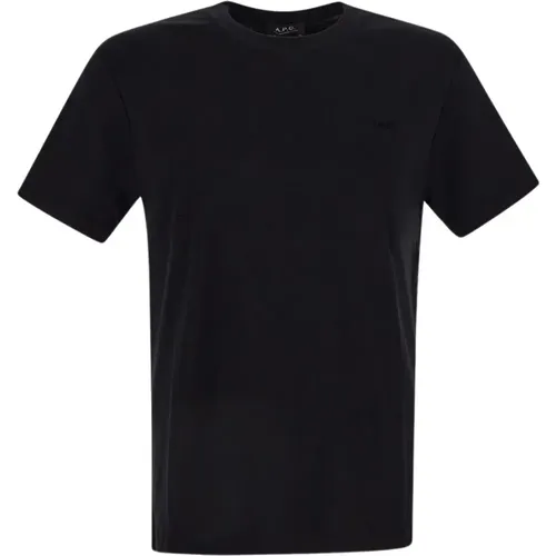 Klassisches Baumwoll-T-Shirt , Herren, Größe: L - A.p.c. - Modalova