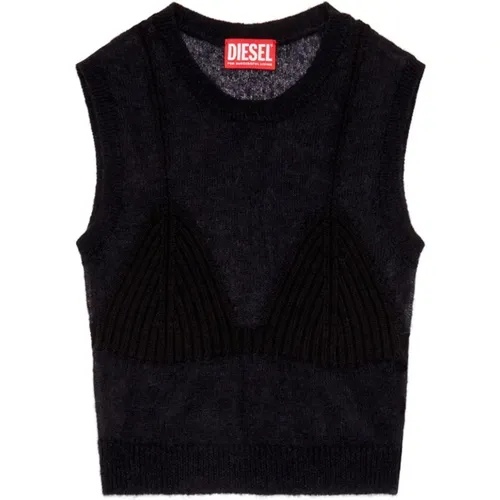 Stilvoller Strickpullover , Damen, Größe: S - Diesel - Modalova