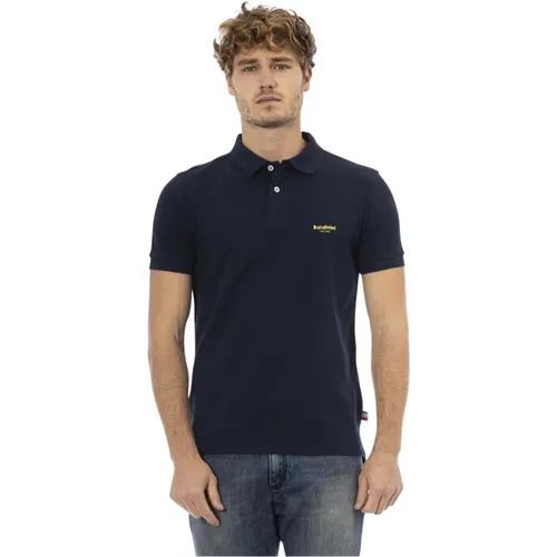 Bestickte Polo-Shirts Kurzarm , Herren, Größe: 4XL - Baldinini - Modalova