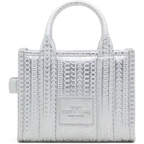 Silver Mini Tote Bags , female, Sizes: ONE SIZE - Marc Jacobs - Modalova