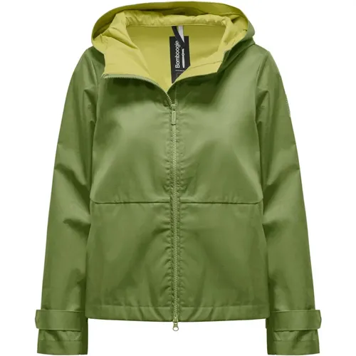 Jacket with hood and contrasting lining , female, Sizes: M, L, S, XL, 2XL - BomBoogie - Modalova